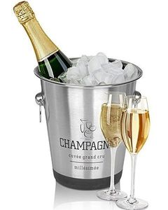 Modern 5L High Quality Double-Walled Stainless Steel Ice <b>Bucket</b> with Tongs for Chilling for <b>Champagne</b> Wine - Product Image 2
