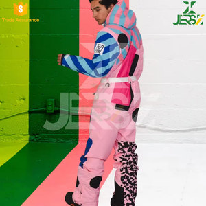 Combinaison de ski et de snowboard unisexe grande taille, respirante, imperméable 10 000 mm, coupe-vent, imprimée, avec couches thermiques pour adultes - Product Image 5