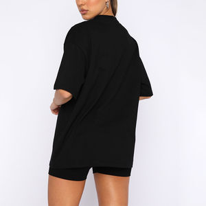 Camiseta superventas de alta calidad para mujer, logotipo personalizado de Color sólido a precio de venta al por mayor - Product Image 2