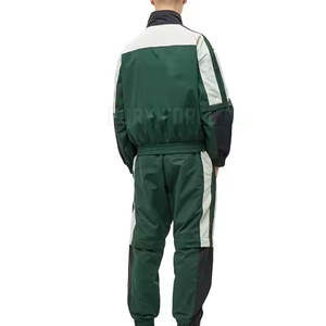 Costume coupe-vent en nylon polyester léger imperméable à l'eau pour hommes avec logo personnalisé costume coupe-vent en nylon pour l'extérieur - Product Image 2