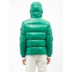 Chaqueta acolchada de gran tamaño transpirable de invierno para hombre personalizada, chaqueta acolchada de lona con cuello levantado, logotipo frontal para exteriores de calle alta - Product Image 6