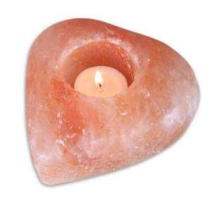 Meilleures ventes de bougies au sel gemme et de bougies de thé avec support en fer forgé Bougie au sel rose de l'Himalaya - Product Image 1