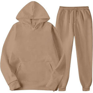 Tenue de sport en coton pur pour homme, jogging d'entraînement personnalisé avec design unique et logo, survêtement à motif solide - Product Image 2