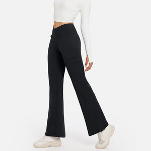 Body de Mujer con Logotipo Personalizado, Diseño Nuevo, Alta Calidad, Pantalones de Gimnasio con Corte Acampanado - Product Image 3