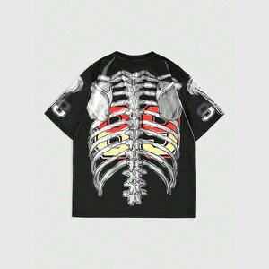 T-shirts imprimés DTF décontractés pour hommes et femmes, tee-shirt en coton graphique, streetwear élégant, mode quotidienne - Product Image 2