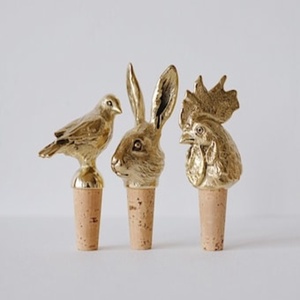 H.m.a ที่ปิดขวดไวน์โลหะสำหรับตกแต่งบาร์งานฝีมือพร้อมฐานไม้ก๊อกทำมือไม่เหมือนใคร - Product Image 1