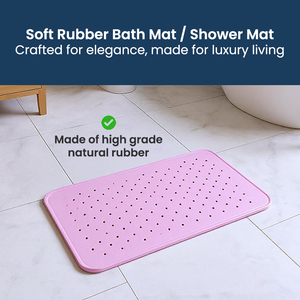 Best Price <b>Rubber</b> Bath <b>Mat</b> Multi Color Strong Anti Slip Shower <b>Mat</b> with Suction Cups <b>Stable</b> Grip Wet Area - Product Image 6