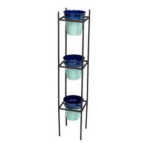 ที่วางกระถางต้นไม้โลหะสีดำ - Product Image 1