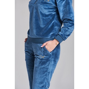 Fila Velvet Zip Chándal Azul-Mujer - Product Image 6
