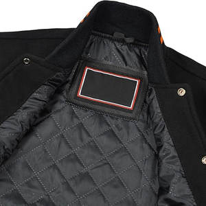 Chaqueta de Invierno para Hombre de Alta Calidad, Ecológica, Transpirable, con Cuello Alto, Logotipo Frontal, Forro de Lana, Estilo Universitario - Product Image 3