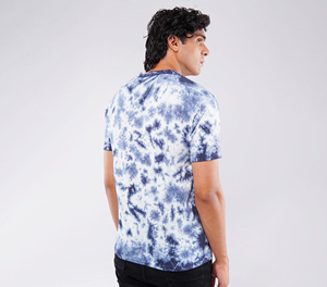 Camiseta Tie Dye con logotipo personalizado Camiseta de corte regular Tela de algodón Manga corta Casual Streetwear Unisex Top - Product Image 4