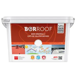 PRIVATE LABEL OEM PRODUCT BORROOF BOR MINERAL ROOF HEAT INSULATION PAINTS ONLY SPECIAL ROOF THERMAL INSULATION COATING WITH BOR