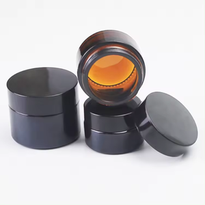 Muestra Gratuita de Frascos de Crema Cosmética de Plástico PET, Redondos, Color Ámbar, FABRICADOS EN VIETNAM, con Tapa Dorada, Plateada o Negra para Uso Alimentario - Product Image 3