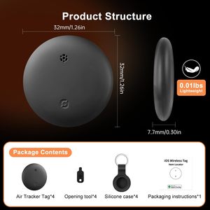 Traceurs Air Tracker, Traceur pour Apple Find My, Localisateur d'objets et de clés avec sonnerie - Product Image 6