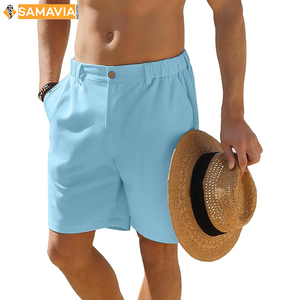 SAMAVIA <b>men's</b> Summer <b>Bermuda</b> <b>Shorts</b> Combed Cotton Stylish Outdoor Daily Wear Soft Fabric Lightweight <b>Shorts</b> <b>UK</b> USA RTS Supply - Product Image 1