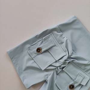 Pantalones cortos de Fitness sin costuras de cintura alta desnuda para mujer con bolsillos pantalones cortos de entrenamiento ajustados para levantamiento de cadera de melocotón para mujer - Product Image 3