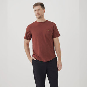 Men's Casual O-Neck Quick Dry T-<b>Shirts</b> Short Sleeve Polyester / Cotton with Plain Cotton <b>Pocket</b> Custom Logo Options High Quality - Product Image 3