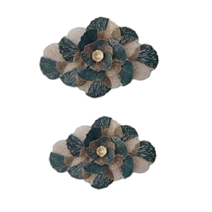 ศิลปะแอบสแตรกต์ติดผนังห้องนอนห้องนั่งเล่นการตกแต่งศิลปะด้วยโลหะภาพดอกไม้และใบไม้โลหะศิลปะตกแต่งผนังในร่ม - Product Image 2