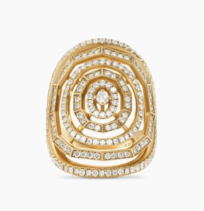 Anillo de compromiso para mujer Calidad fina 18K Chapado en oro rosa Diamantes blancos Corte 14K Material de oro Hecho principalmente Ajuste de incrustaciones de aleación - Product Image 1