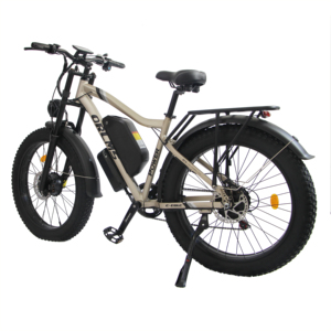 Bicicleta eléctrica urbana de 26 pulgadas con llantas gruesas, batería de litio de 52V 25AH, motor dual, suspensión dual y cuerpo de aleación de aluminio. - Product Image 2