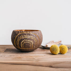 Support de bougies en coquille de noix de coco, support de bougies de style nordique, pièces centrales, décor de table de mariage - Product Image 6