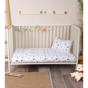 Parure de lit bébé 100 % coton OEM, drap-housse respirant, housse de matelas élastique, taie d'oreiller – Vente en gros Denizli Turquie - Product Image 2
