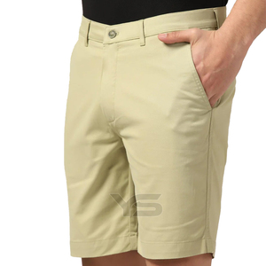 กางเกงขาสั้นผ้าคอตตอนสำหรับผู้ชายกางเกงขาสั้นแบบลำลองผ้าทอป้องกันรอยยับสำหรับ100% - Product Image 6