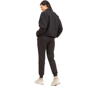 Sudaderas con capucha de estilo esencial personalizadas, sin cordón, antiarrugas, 100% algodón, sudaderas Unisex para mujer, conjunto de pantalones de chándal, chándal - Product Image 5