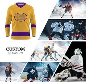Maillots de hockey personnalisés, impression par sublimation en usine, commandes en gros, maillot de hockey respirant, qualité professionnelle, vêtements d'équipe personnalisés - Product Image 6