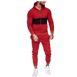 Ensemble de jogging à capuche 100% coton pour homme, avec veste et pantalon de survêtement, deux pièces - Product Image 2