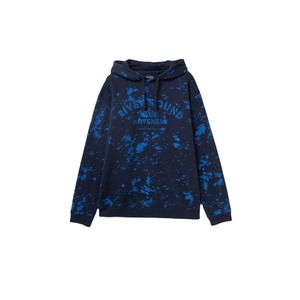 Sudadera extragrande con cremallera para hombre con capucha Efecto estampado de puntos Invierno Streetwear Estilo Sudadera con capucha al aire libre - Product Image 6