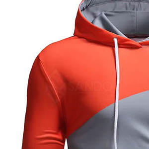 เสื้อมีฮู้ดผู้ชายสำหรับใส่วิ่งออกกำลังกายมีปกแบบสีล้วนสำหรับฤดูหนาวผลิตจากผู้ผลิตปากีสถาน - Product Image 3