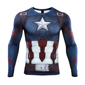 T-shirt de compression personnalisé pour homme, vêtement de sport extensible pour homme, t-shirt de sport, t-shirt de fitness, rashguard pour homme - Product Image 1