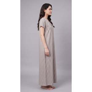 Evolove X Venus Women's Premium Rayon <b>Long</b> Nightgown-Soft Breathable Elegant Floral Maxi <b>Nighty</b> - Product Image 5