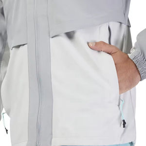 Chaqueta Cortavientos Ligera de Lona Recubierta con Capucha, Transpirable, Impermeable, para Hombre, Ropa Deportiva y de Trabajo Personalizada, Venta al Por Mayor - Product Image 5