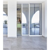 Ventanas de Aluminio Modernas Minimalistas Italianas Personalizadas, Sistema Corredizo Panorámico, Estándares Térmicos y Acústicos, Villas, Hoteles, ALSISTEM