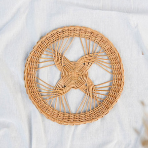 Latest Design <b>Snowflake</b> Rattan <b>Placemats</b> Dinner Decor Natural <b>Placemat</b> Dish Tablemats From Vietnam Factory - Product Image 2