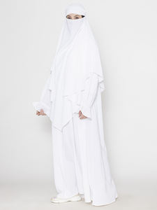 Dernière nouveauté Abaya musulmane robe Abaya islamique blanche vêtements de luxe robe pour femmes disponible à bas prix - Product Image 3