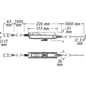 หัววัดแบบหมุนได้ Hazet HD 180 ขนาด 3.9 มม. - Product Image 2