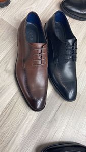 Zapatos italianos de vestir para hombre, mocasines planos cómodos, suaves, hechos de cuero genuino - Product Image 3