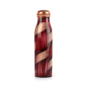 bulk supplier Pure Copper Printed <b>Water</b> <b>Bottle</b> manufacturer With Seaweed Paisley Design Drinkware & Storage Purpose Ayurvedic - Product Image 3
