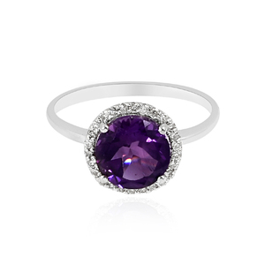 Anillo de joyería de piedras preciosas bonitas de Plata de Ley 925 de lujo, anillo de dedo de fiesta de boda de amatista Africana multicolor al por mayor - Product Image 3