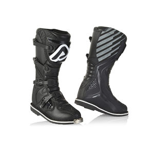 Botas de Tobillo Acerbis E-TEAM con Puntera de Acero, Forro de Cuero Genuino y Plantilla de Goma, Cierre con Cremallera - Product Image 1