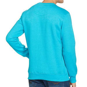 เสื้อสเวตเชิ้ตคอกลมสีพื้นสำหรับผู้ชาย ทรงปกติ ผ้าฝ้ายถัก สไตล์ลำลองสำหรับฤดูใบไม้ร่วง ดีไซน์มีกระเป๋า - Product Image 5