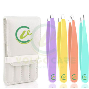 ชุดแหนบมืออาชีพ 4 ชิ้นชุดสแตนเลสมีทุกสไตล์และการออกแบบ - Product Image 3