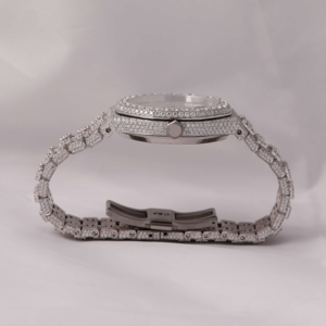 นาฬิกาข้อมือสแตนเลสแฟชั่นสำหรับผู้ชาย, นาฬิกาข้อมือสไตล์ฮิปฮอปพร้อมความชัดเจนและความชัดเจน - Product Image 5