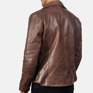 Nouvelle Collection – Blouson Moto Homme en Peau de Mouton Enduite, Couleur Unie, Écologique, Imperméable et Respirant – Style Urbain Tendance à Prix Abordable - Product Image 3