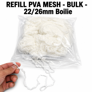 Maille PVA en vrac pour recharge 22/26mm, maille de pêche écologique soluble dans l'eau pour la présentation d'appâts de carpe en eau douce - Product Image 1