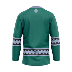 Sublimación Impreso Ecológico Unisex Camisetas de hockey sobre hielo OEM Uniformes de hockey personalizados Poliéster Transpirable Ropa deportiva de secado rápido - Product Image 4