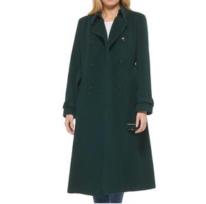 Single Breasted Solid Color Knitted Woman Trench Coat For Office Formal Workwear Winter Oversized Knitted Trench Coats For Girls - Product Image 1